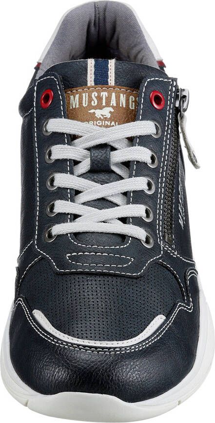 Mustang Shoes Sneakers met zijrits vrijetijdsschoen lage schoen veterschoen