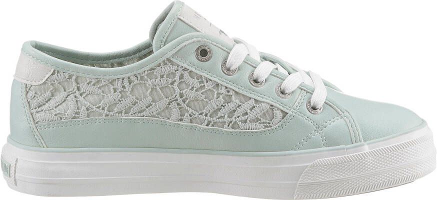 Mustang Shoes Sneakers met kant vrijetijdsschoen halfhoge schoen veterschoen