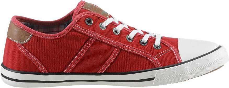 Mustang Shoes Sneakers met mustang merkembleem vrijetijdsschoen lage schoen veterschoen