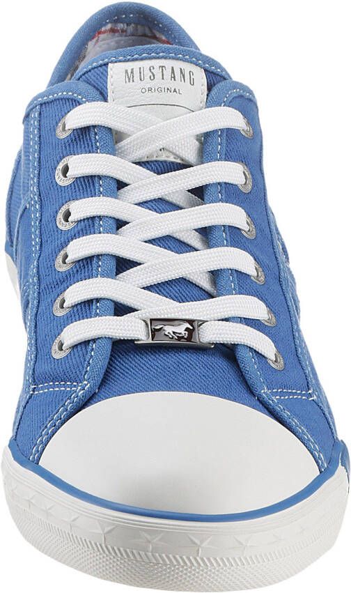 Mustang Shoes Sneakers met mustang merkembleem vrijetijdsschoen lage schoen veterschoen