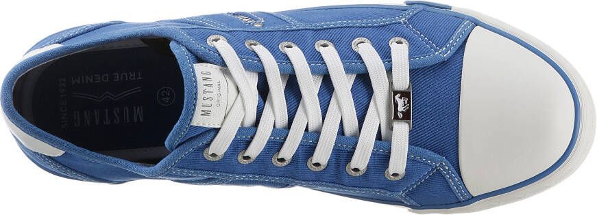 Mustang Shoes Sneakers met mustang merkembleem vrijetijdsschoen lage schoen veterschoen