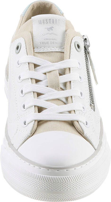 Mustang Shoes Sneakers met zijrits vrijetijdsschoen lage schoen veterschoen