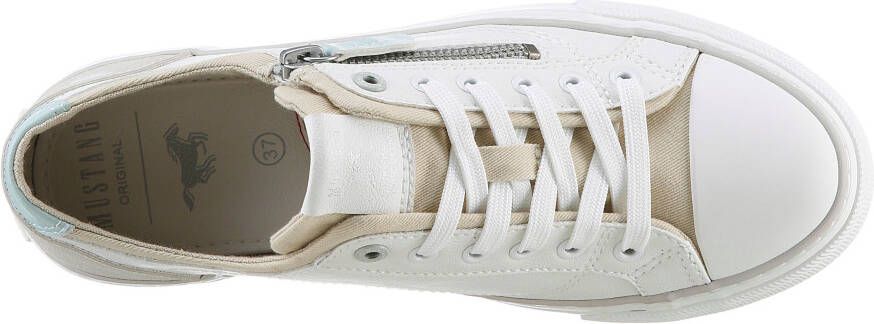 Mustang Shoes Sneakers met zijrits vrijetijdsschoen lage schoen veterschoen