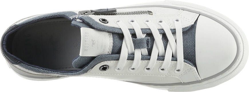 Mustang Shoes Sneakers met zijrits vrijetijdsschoen lage schoen veterschoen