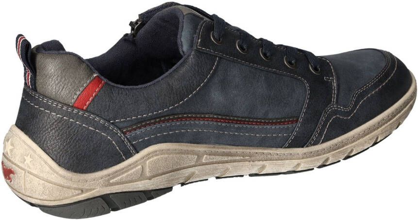 Mustang Shoes Sneakers vrijetijdsschoen lage schoen veterschoen met zijrits