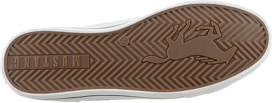Mustang Shoes Sneakers vrijetijdsschoen lage schoen veterschoen met zijlijke perforatie