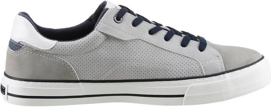 Mustang Shoes Sneakers vrijetijdsschoen lage schoen veterschoen met zijlijke perforatie