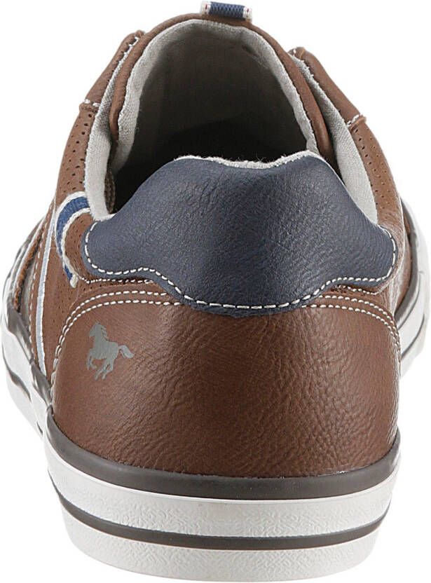 Mustang Shoes Sneakers met contrasterende details vrijetijdsschoen lage schoen veterschoen