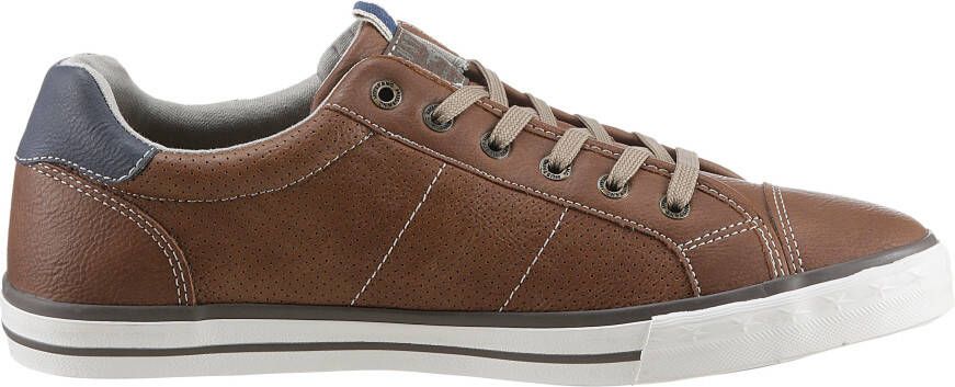 Mustang Shoes Sneakers met contrasterende details vrijetijdsschoen lage schoen veterschoen