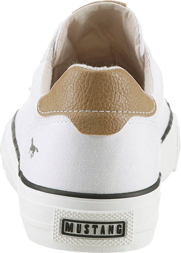 Mustang Shoes Sneakers vrijetijdsschoen lage schoen veterschoen met rubberen kap
