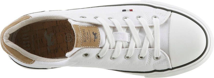 Mustang Shoes Sneakers vrijetijdsschoen lage schoen veterschoen met rubberen kap