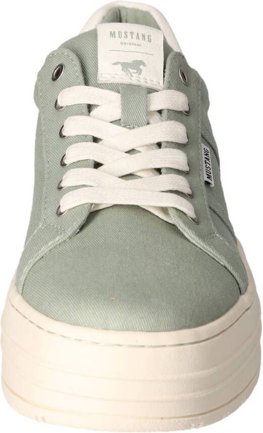 Mustang Shoes Sneakers met plateausool vrijetijdsschoen lage schoen veterschoen