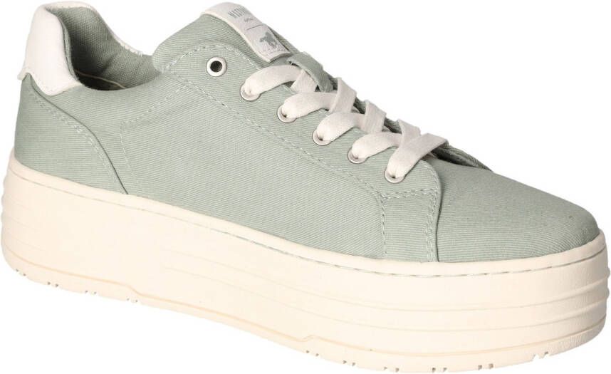 Mustang Shoes Sneakers met plateausool vrijetijdsschoen lage schoen veterschoen