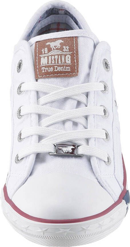 Mustang Shoes Sneakers vrijetijdsschoen lage schoen veterschoen met mustang merklabel - Foto 5