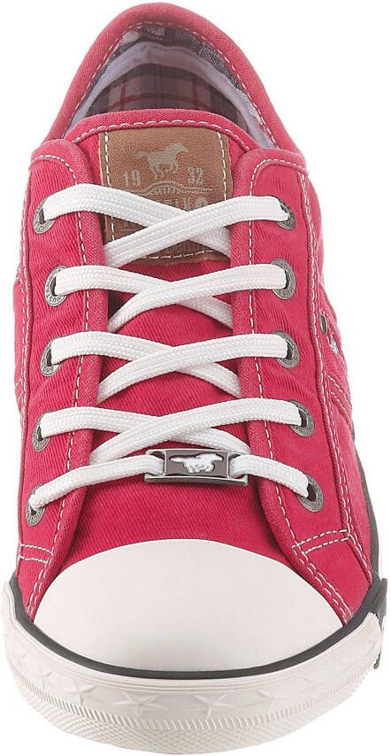 Mustang Shoes Sneakers met mustang merkembleem vrijetijdsschoen halfschoen veterschoen