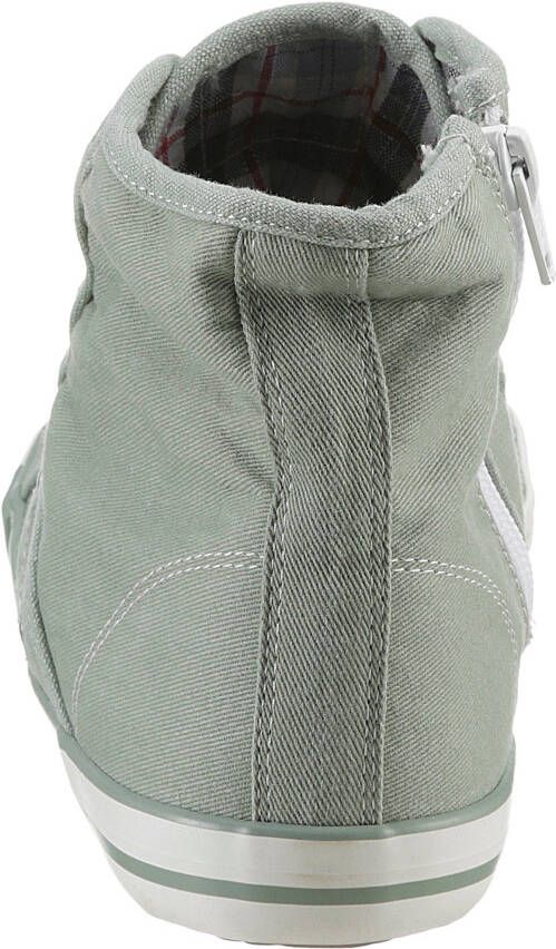 Mustang Shoes Sneakers High-Top-Sneaker Vrijetijdsschoen high top-sneaker veterschoen met label in de loopzool