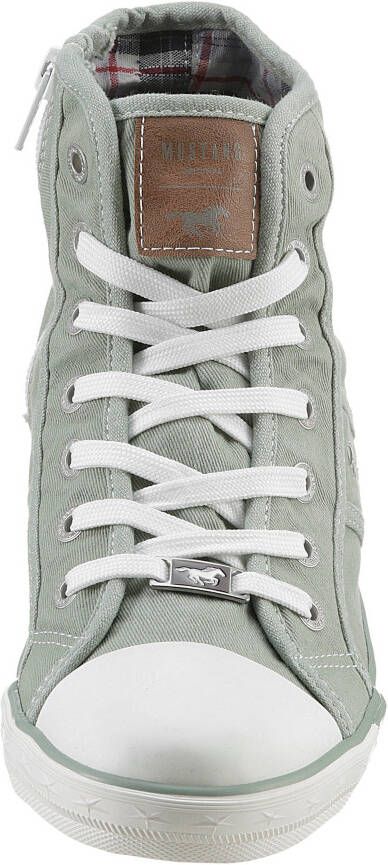 Mustang Shoes Sneakers High-Top-Sneaker Vrijetijdsschoen high top-sneaker veterschoen met label in de loopzool