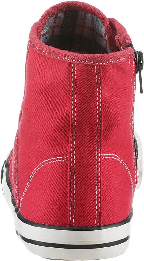 Mustang Shoes Sneakers High-Top-Sneaker Vrijetijdsschoen high top-sneaker veterschoen met label in de loopzool