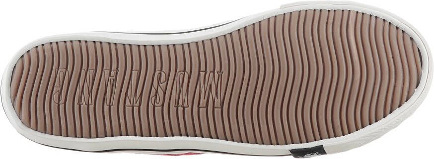 Mustang Shoes Sneakers High-Top-Sneaker Vrijetijdsschoen high top-sneaker veterschoen met label in de loopzool
