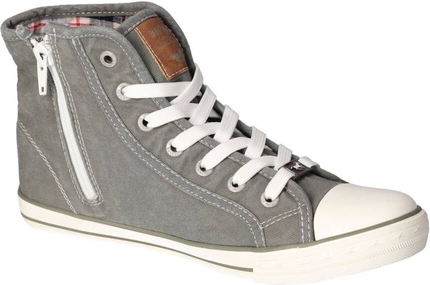 Mustang Shoes Sneakers High-Top-Sneaker Vrijetijdsschoen high top-sneaker veterschoen met label in de loopzool