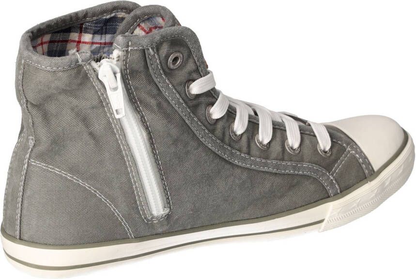 Mustang Shoes Sneakers High-Top-Sneaker Vrijetijdsschoen high top-sneaker veterschoen met label in de loopzool