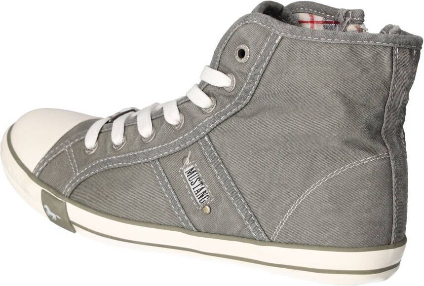 Mustang Shoes Sneakers High-Top-Sneaker Vrijetijdsschoen high top-sneaker veterschoen met label in de loopzool
