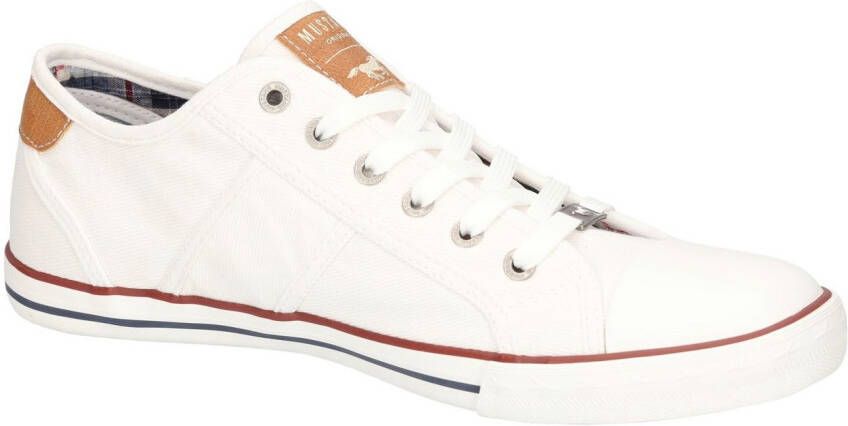 Mustang Shoes Sneakers met mustang merkembleem vrijetijdsschoen lage schoen veterschoen