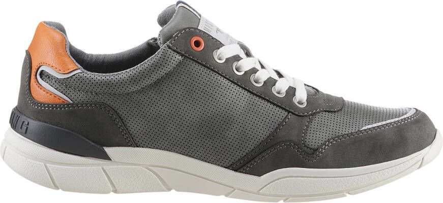 Mustang Shoes Sneakers met zijrits vrijetijdsschoen lage schoen veterschoen