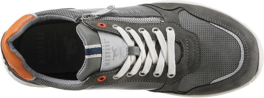Mustang Shoes Sneakers met zijrits vrijetijdsschoen lage schoen veterschoen