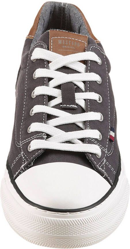 Mustang Shoes Sneakers vrijetijdsschoen lage schoen veterschoen met rubberen kap