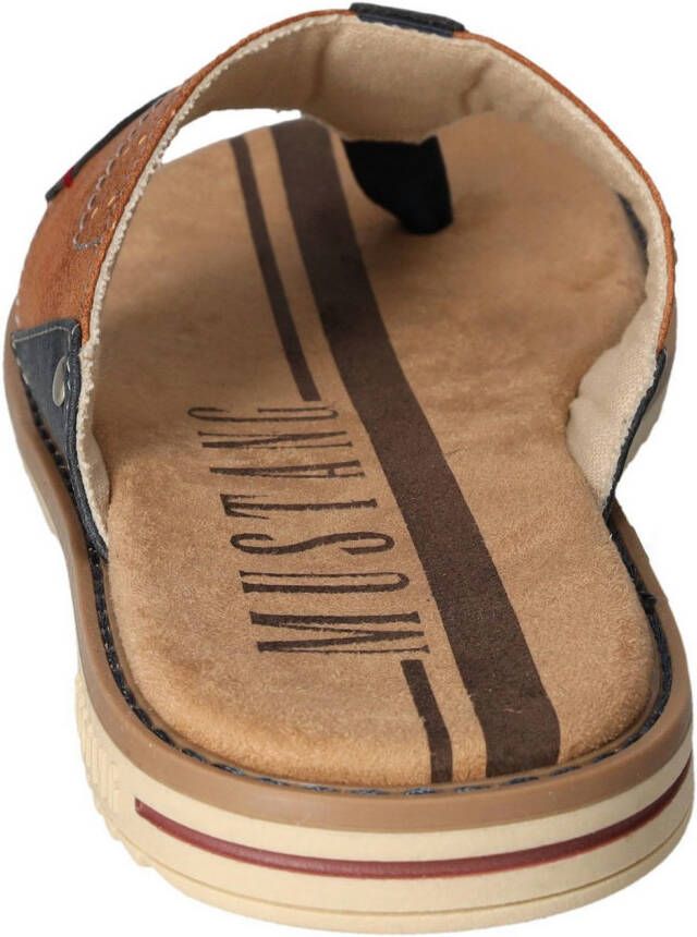 Mustang Shoes Teenslippers zomerschoen slippers poolslides badschoen stijlvolle kleurcombinatie