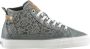 Mustang Shoes Veterschoenen high top sneakers vrijetijdsschoen met stijlvolle textielinzet - Thumbnail 6