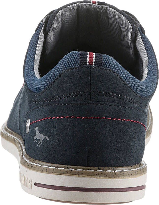 Mustang Shoes Veterschoenen vrijetijdsschoen lage schoen veterschoen met perforatie