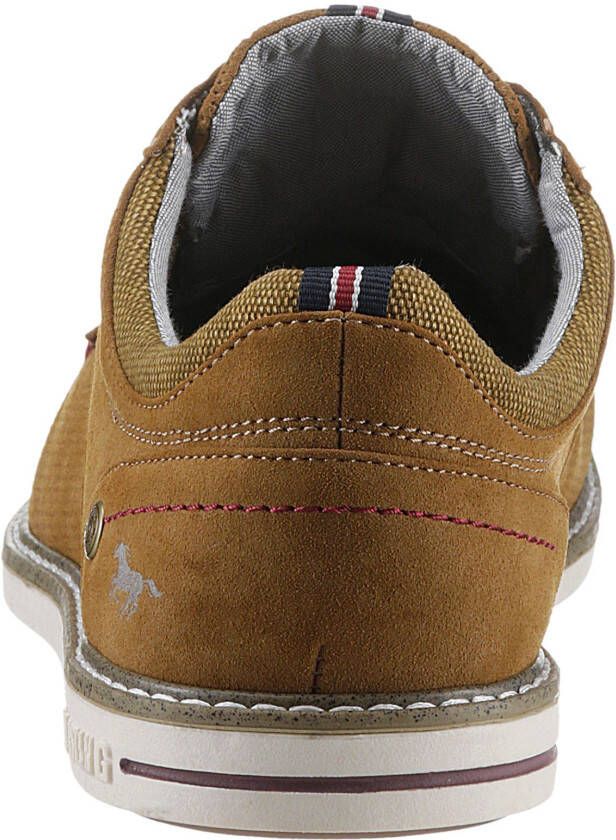 Mustang Shoes Veterschoenen vrijetijdsschoen lage schoen veterschoen met perforatie