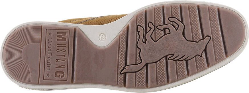 Mustang Shoes Veterschoenen vrijetijdsschoen lage schoen veterschoen met perforatie