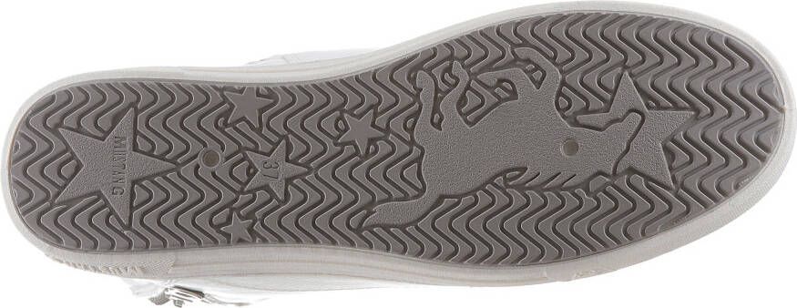 Mustang Shoes Veterschoenen sneakers veterschoen vrijetijdsschoen met decoratieve ritssluiting - Foto 4