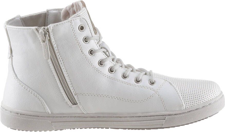 Mustang Shoes Veterschoenen sneakers veterschoen vrijetijdsschoen met decoratieve ritssluiting - Foto 6