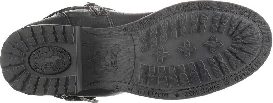 Mustang Shoes Winterlaarzen enkellaarsjes winterlaarzen met decoratieve gespen aan de slouchy schacht