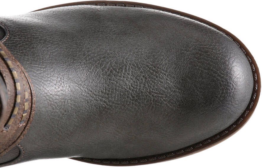 Mustang Shoes Winterlaarzen met siergespen op de slouchy schacht