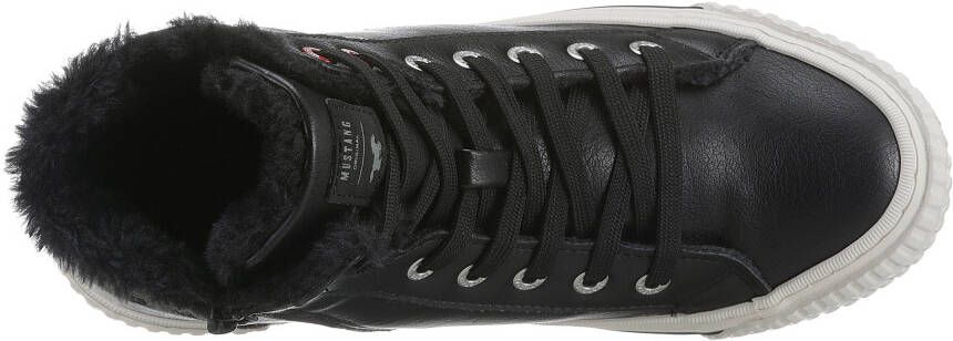 Mustang Shoes Winterlaarzen high top sneakers veterschoenen met plateauzool