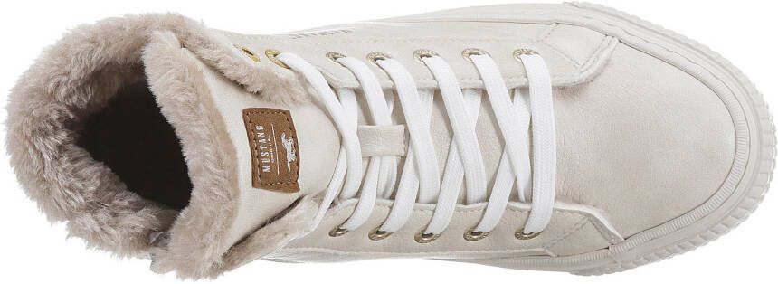 Mustang Shoes Winterlaarzen high top sneakers veterschoenen met plateauzool