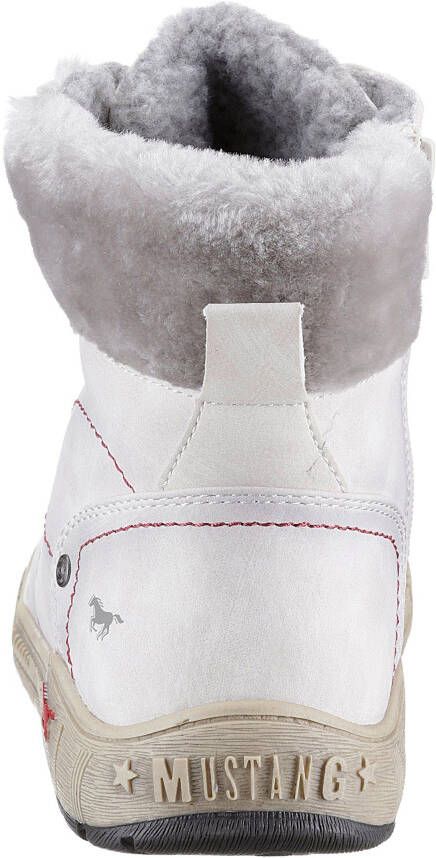 Mustang Shoes Winterlaarzen met faux-bont kraag in breedte g = breed