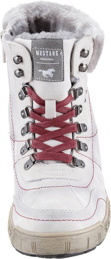 Mustang Shoes Winterlaarzen met faux-bont kraag in breedte g = breed