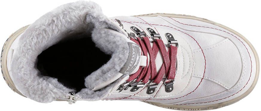 Mustang Shoes Winterlaarzen met faux-bont kraag in breedte g = breed