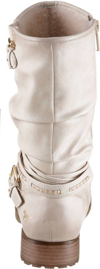 Mustang Shoes Winterlaarzen met siergespen op de slouchy schacht