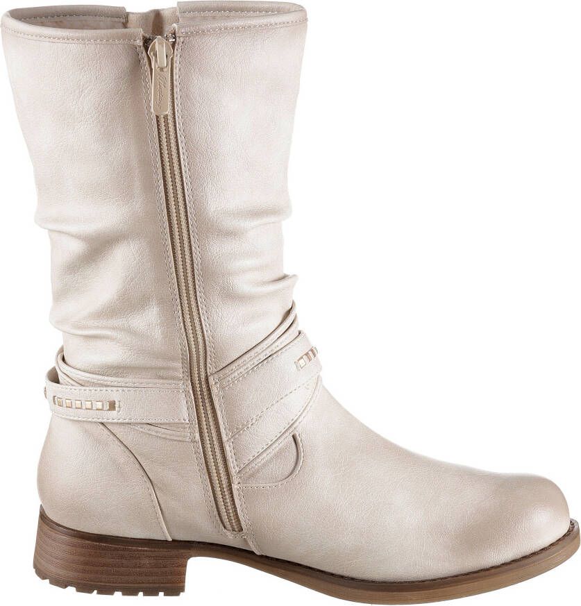 Mustang Shoes Winterlaarzen met siergespen op de slouchy schacht