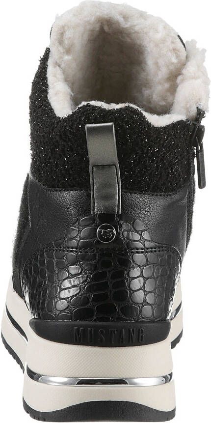 Mustang Shoes Winterlaarzen met beleg in kroko-look