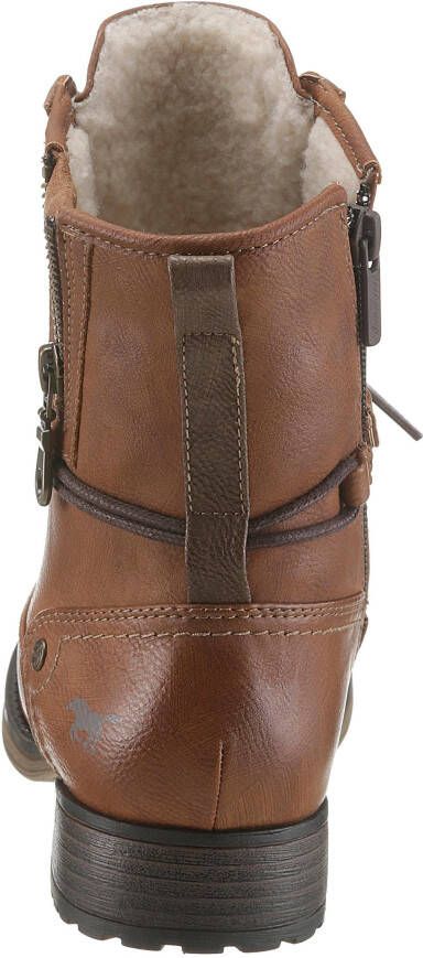 Mustang Shoes Winterlaarzen blokhak winterlaars veterschoenen bezet met studs - Foto 4