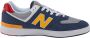 New Balance 574 Sneakers Veelzijdig ontwerp met mesh en suède overlays Blue Heren - Thumbnail 5