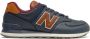 New Balance Classics 574 Heren Sneakers Sport Casual Schoenen Blauw ML574OMC - Thumbnail 5